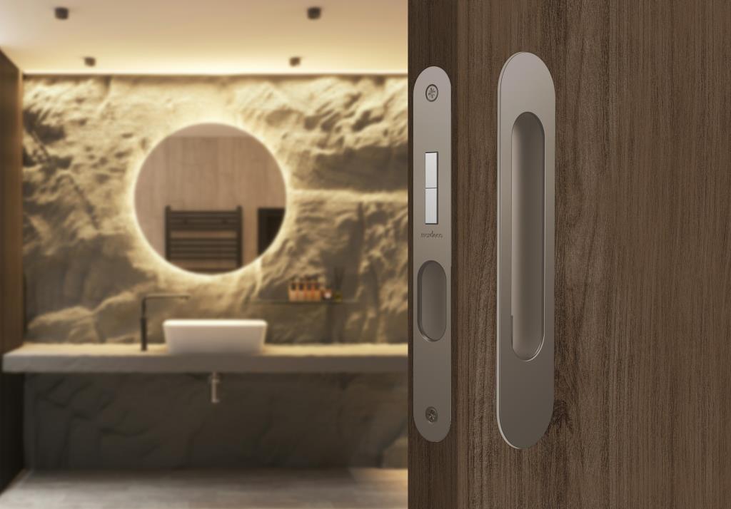 Mardeco Oval M - Series 9004/Set Flush Pull Privacy Set - Mardeco - Architectural Hardware Redefined