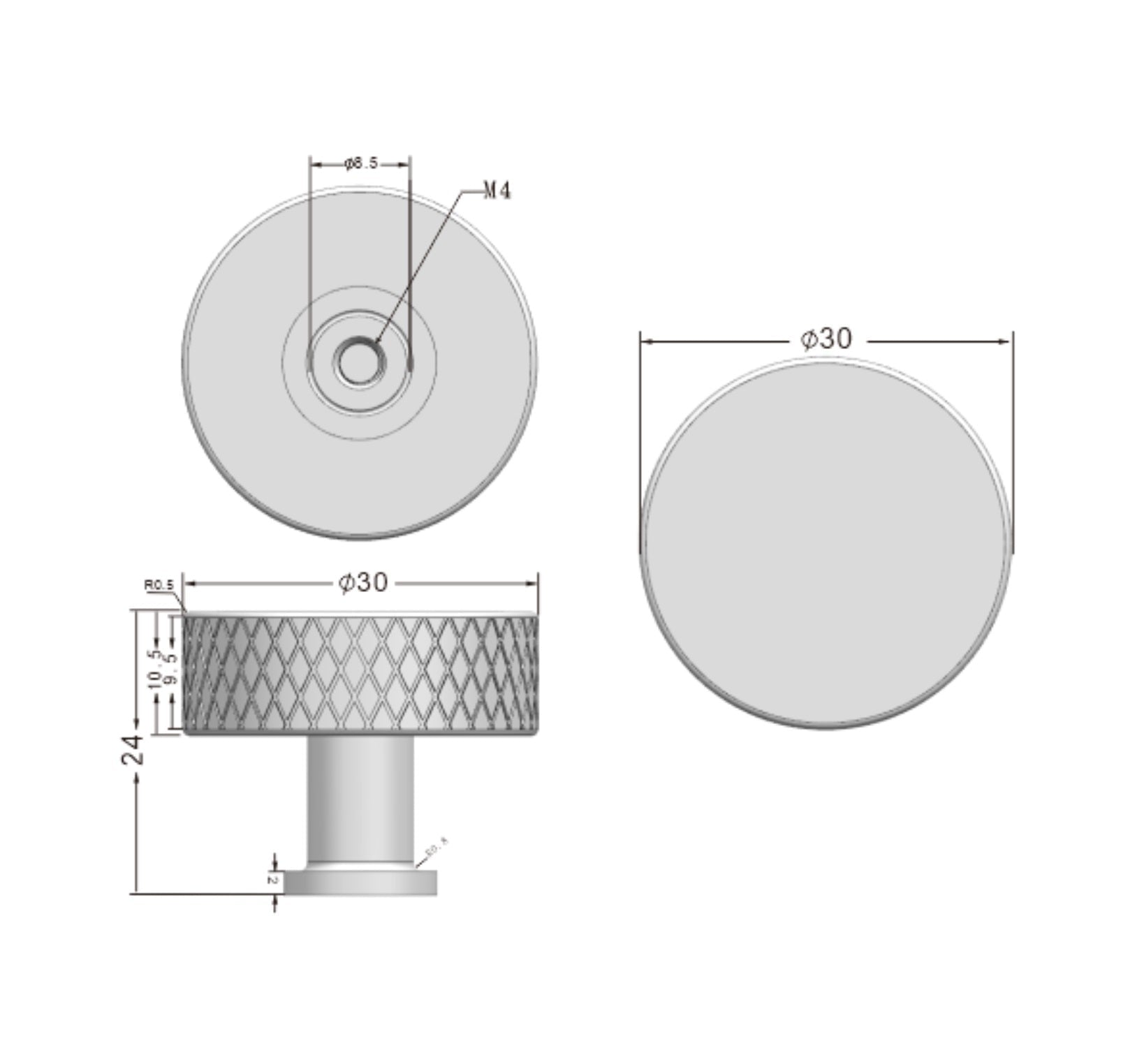 1197 Mardeco Cabinet Knob - Mardeco - Architectural Hardware Redefined