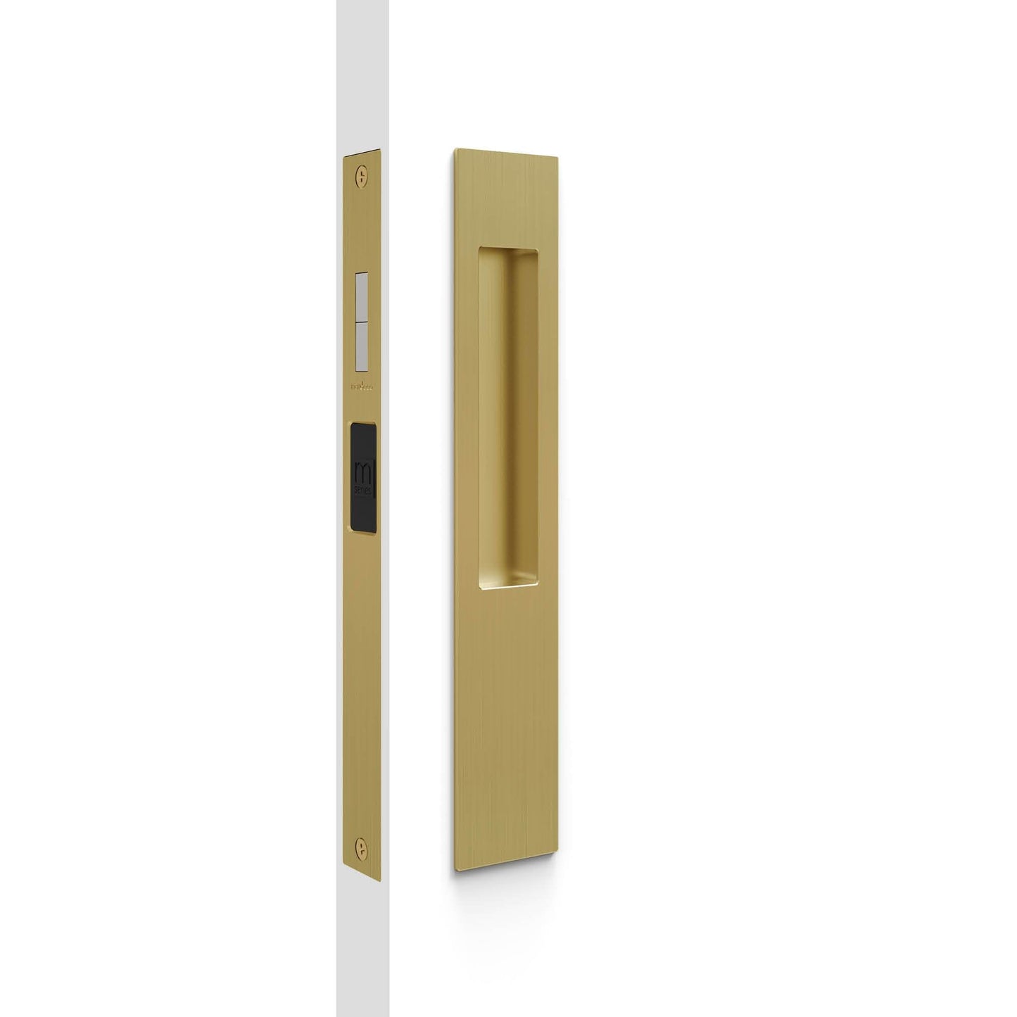 8105/SET M Series Snib lock Flush Pull Set. Exterior plain plate. - Mardeco - Architectural Hardware Redefined