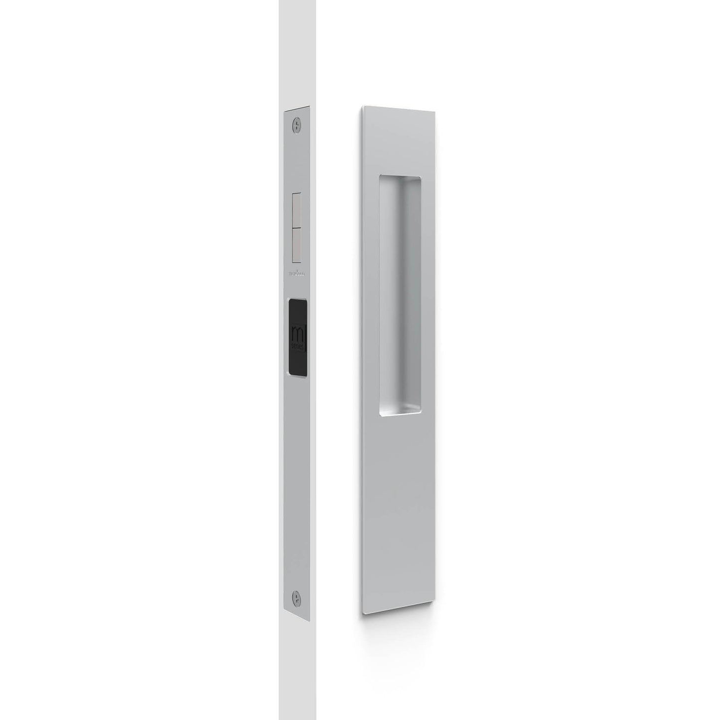 8105/SET M Series Snib lock Flush Pull Set. Exterior plain plate. - Mardeco - Architectural Hardware Redefined