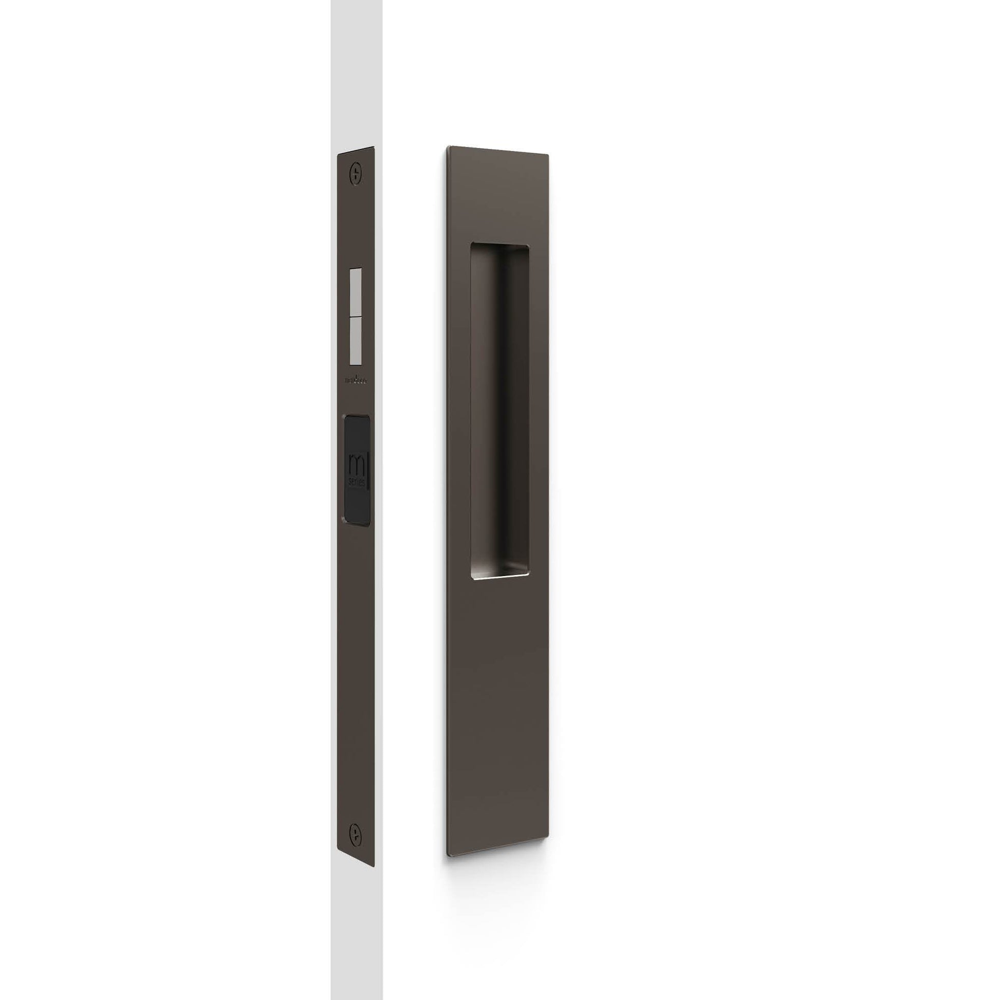 8105/SET M Series Snib lock Flush Pull Set. Exterior plain plate. - Mardeco - Architectural Hardware Redefined