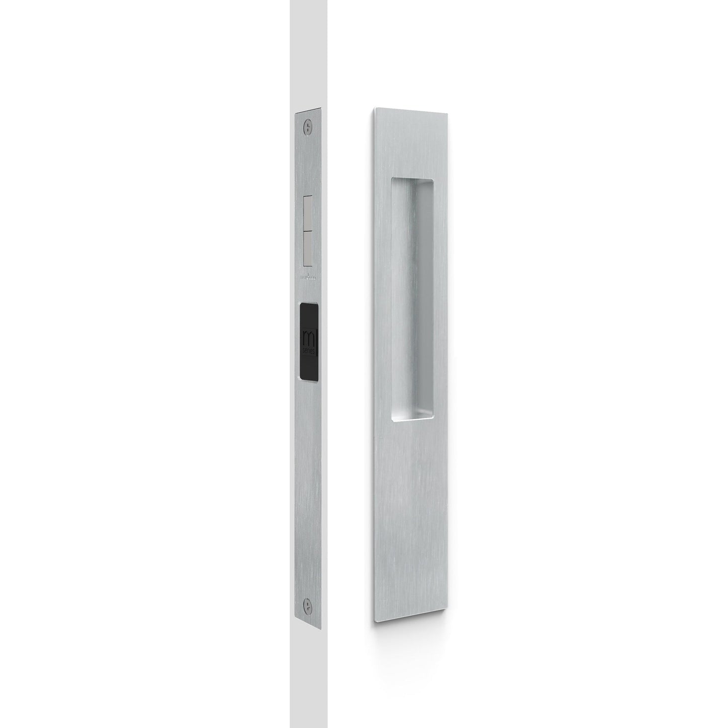 8105/SET M Series Snib lock Flush Pull Set. Exterior plain plate. - Mardeco - Architectural Hardware Redefined