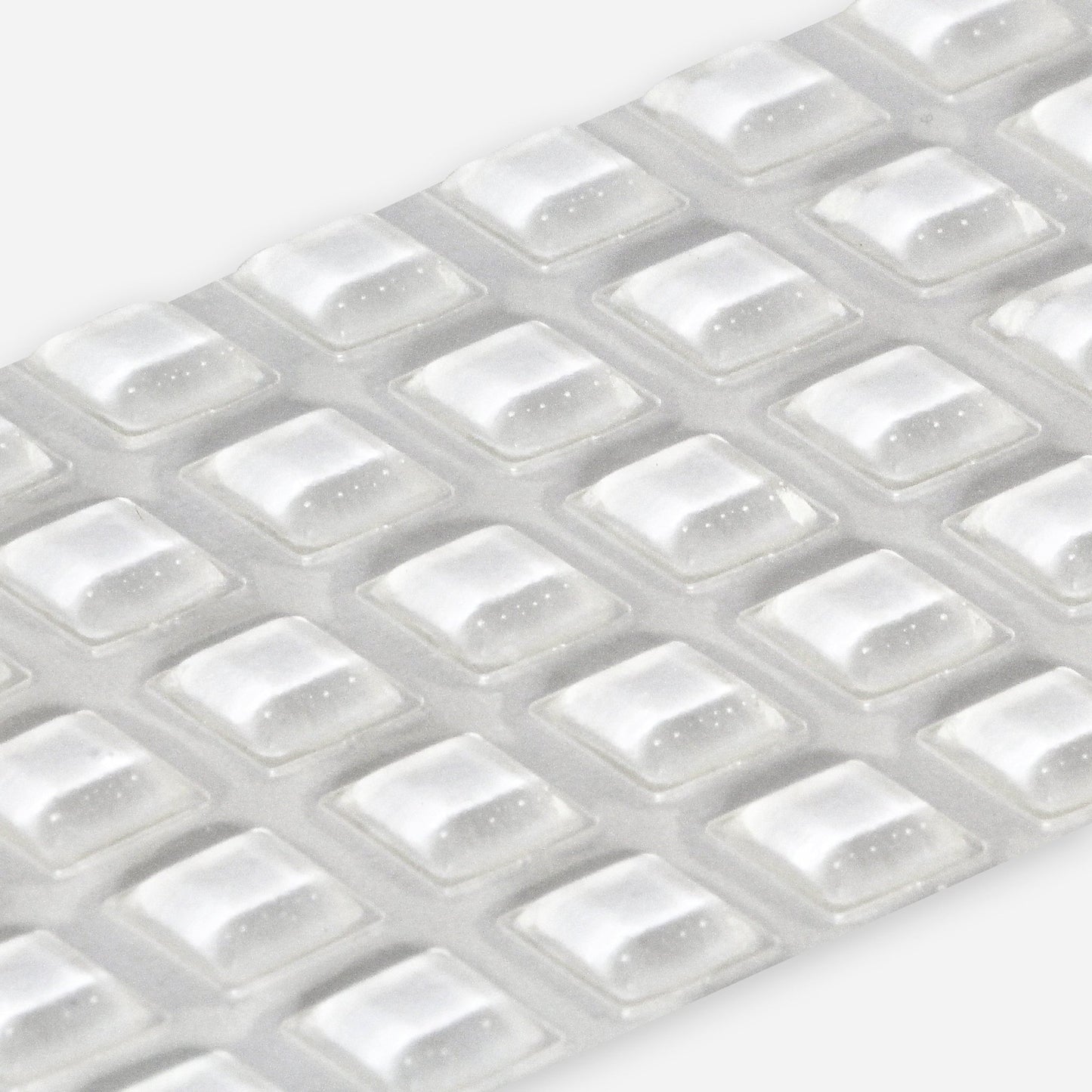 BS20 Bumper 10.2mm x 2.5 mm square, clear - Mardeco - Architectural Hardware Redefined
