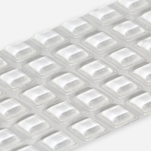 BS20 Bumper 10.2mm x 2.5 mm square, clear - Mardeco - Architectural Hardware Redefined