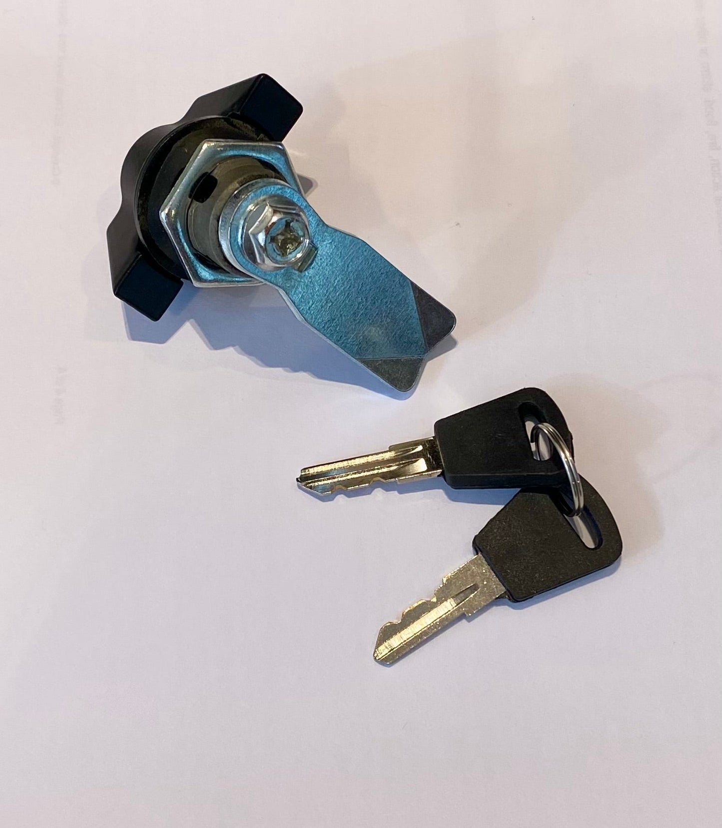 LCA - 608127MS Black cam lock with 50 mm cam fitted - Mardeco - Architectural Hardware Redefined