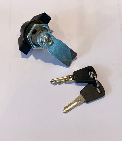 LCA - 608127MS Black cam lock with 50 mm cam fitted - Mardeco - Architectural Hardware Redefined