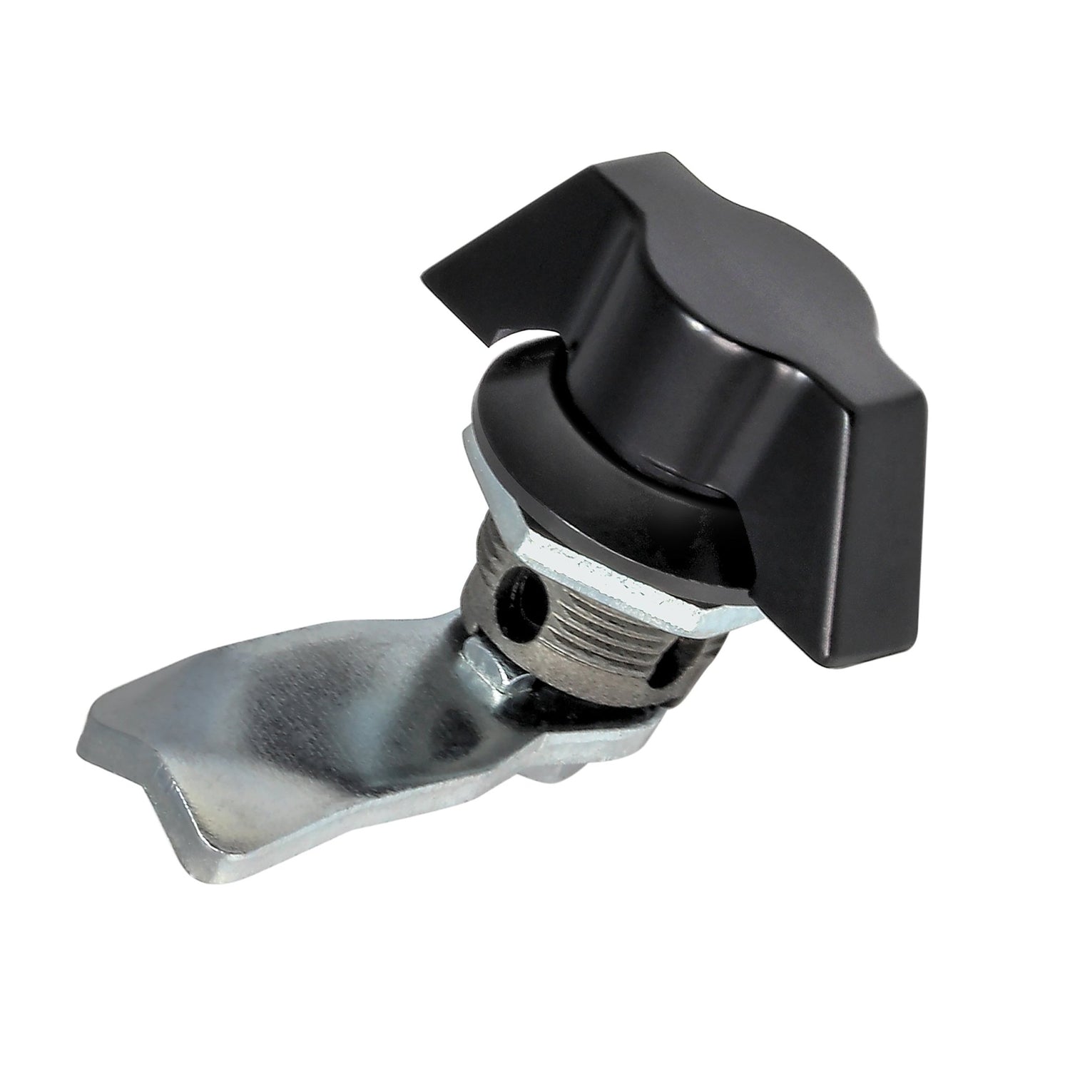 LCA - 608128MS Black cam lock with 50 mm cam fitted. No keys - Mardeco - Architectural Hardware Redefined