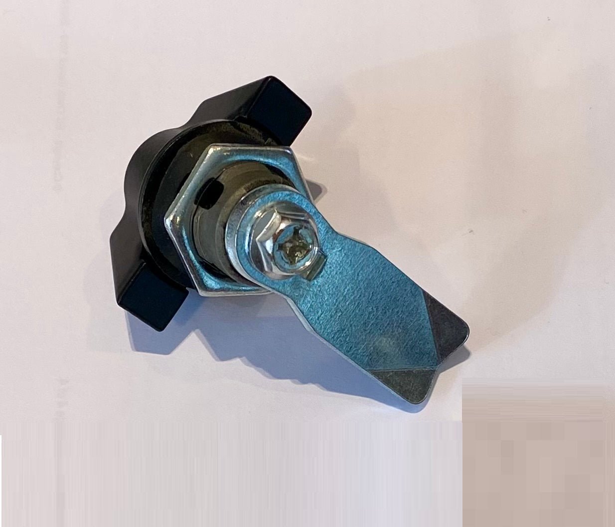 LCA - 608128MS Black cam lock with 50 mm cam fitted. No keys - Mardeco - Architectural Hardware Redefined