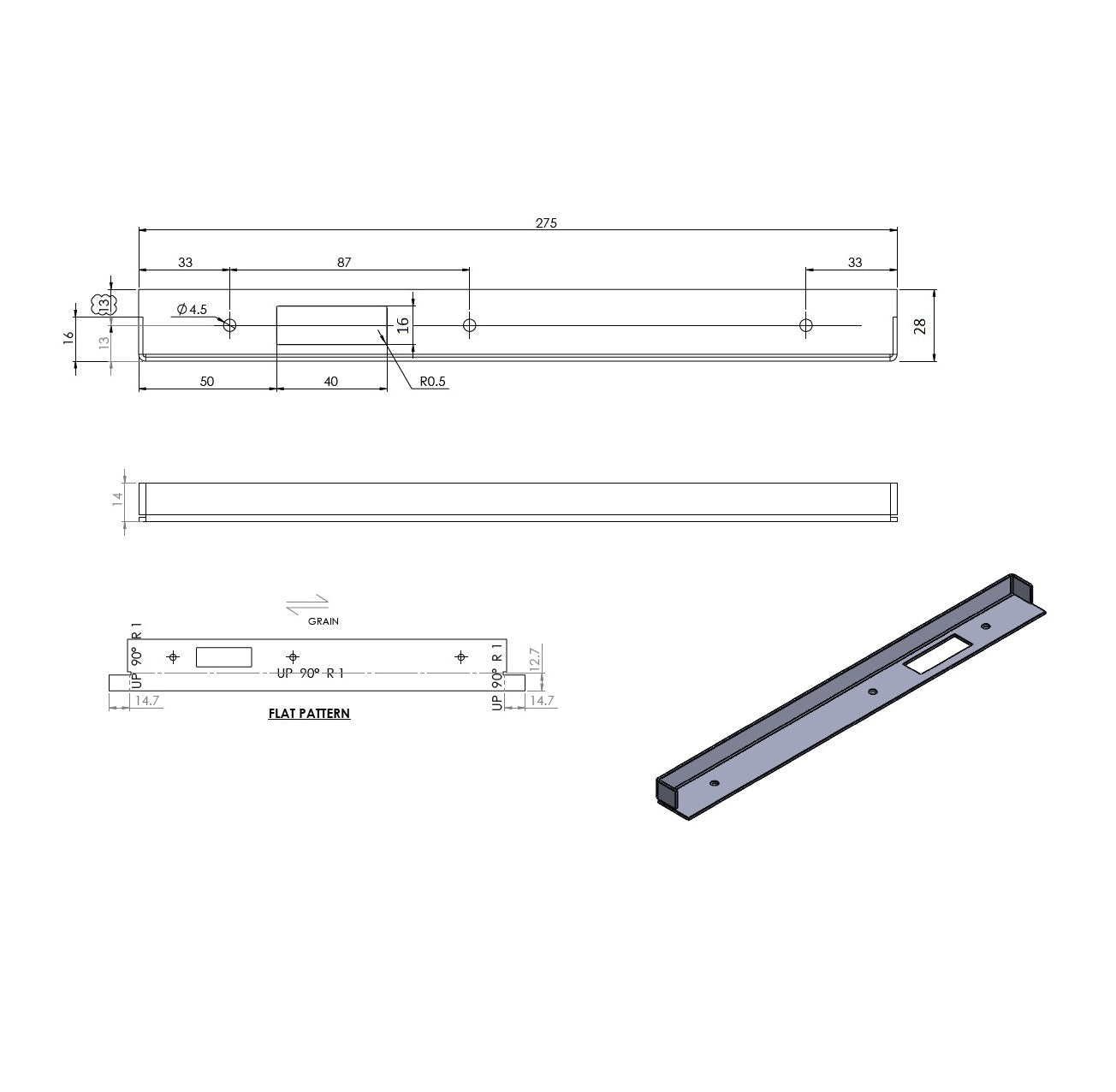 M - Series by Mardeco 8126 Rebate Set for 8104/8105 - Mardeco - Architectural Hardware Redefined