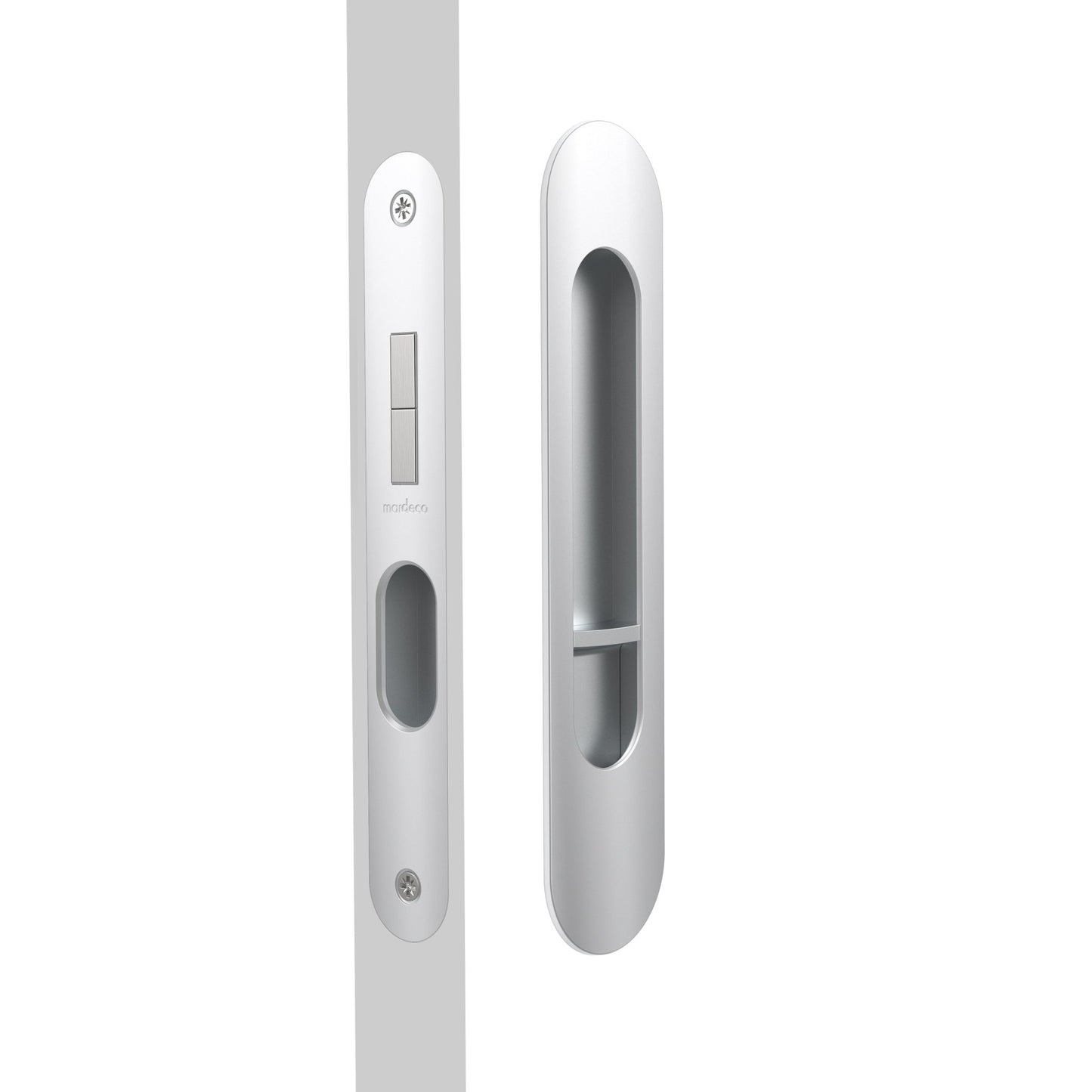 Mardeco Oval M - Series 9004/Set Flush Pull Privacy Set - Mardeco - Architectural Hardware Redefined