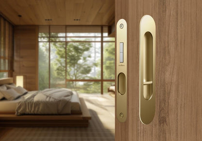 Mardeco Oval M - Series 9004/Set Flush Pull Privacy Set - Mardeco - Architectural Hardware Redefined