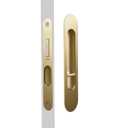 Mardeco Oval M - Series 9004/Set Flush Pull Privacy Set - Mardeco - Architectural Hardware Redefined