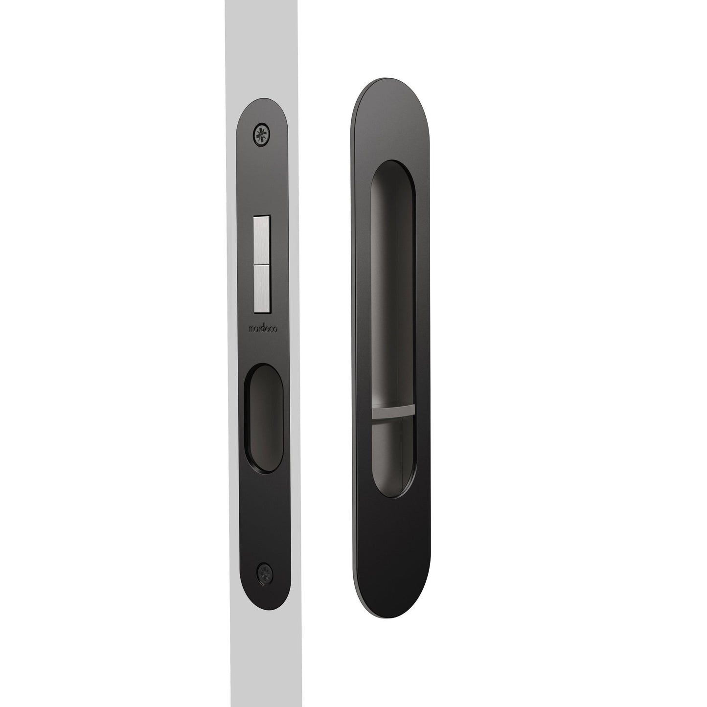 Mardeco Oval M - Series 9004/Set Flush Pull Privacy Set - Mardeco - Architectural Hardware Redefined