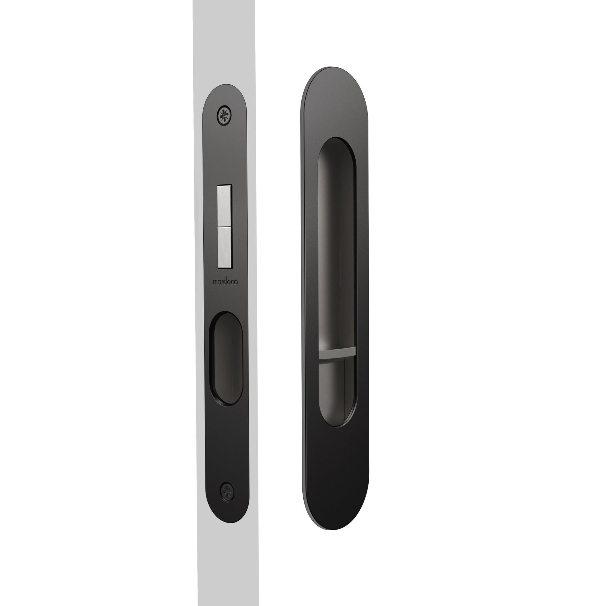 Mardeco Oval M - Series 9004/Set Flush Pull Privacy Set - Mardeco - Architectural Hardware Redefined