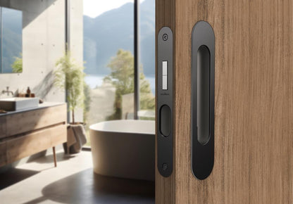 Mardeco Oval M - Series 9004/Set Flush Pull Privacy Set - Mardeco - Architectural Hardware Redefined