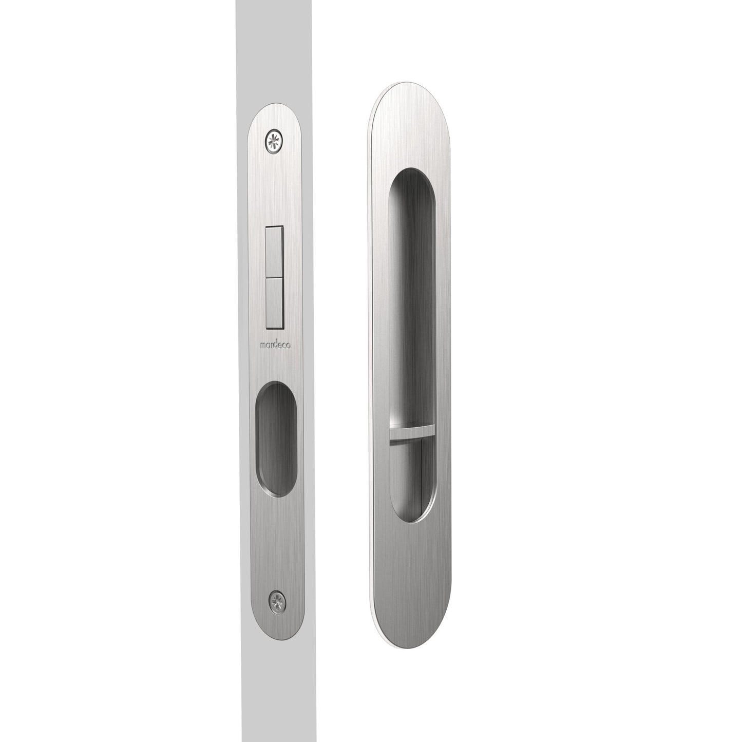 Mardeco Oval M - Series 9004/Set Flush Pull Privacy Set - Mardeco - Architectural Hardware Redefined