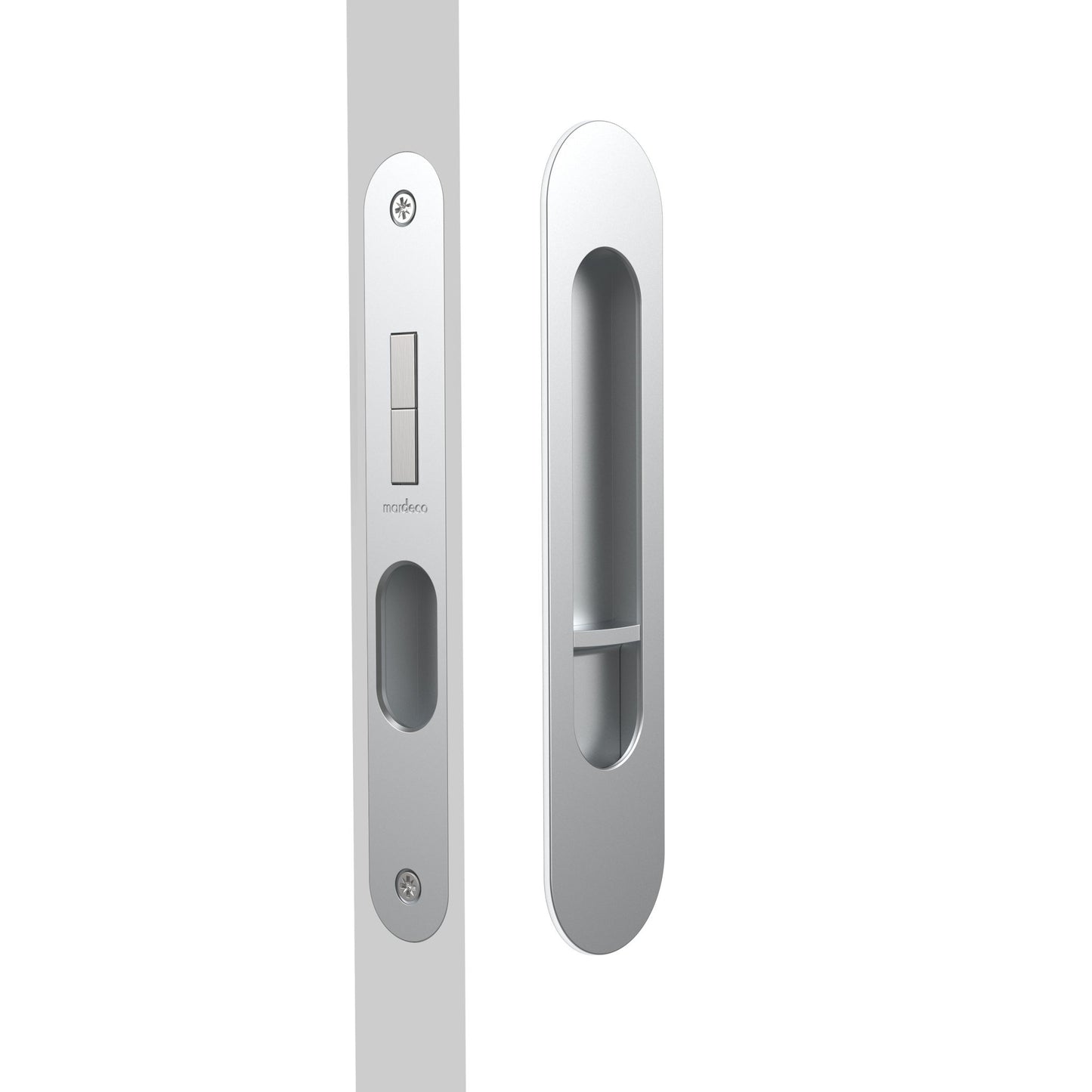Mardeco Oval M - Series 9004/Set Flush Pull Privacy Set - Mardeco - Architectural Hardware Redefined